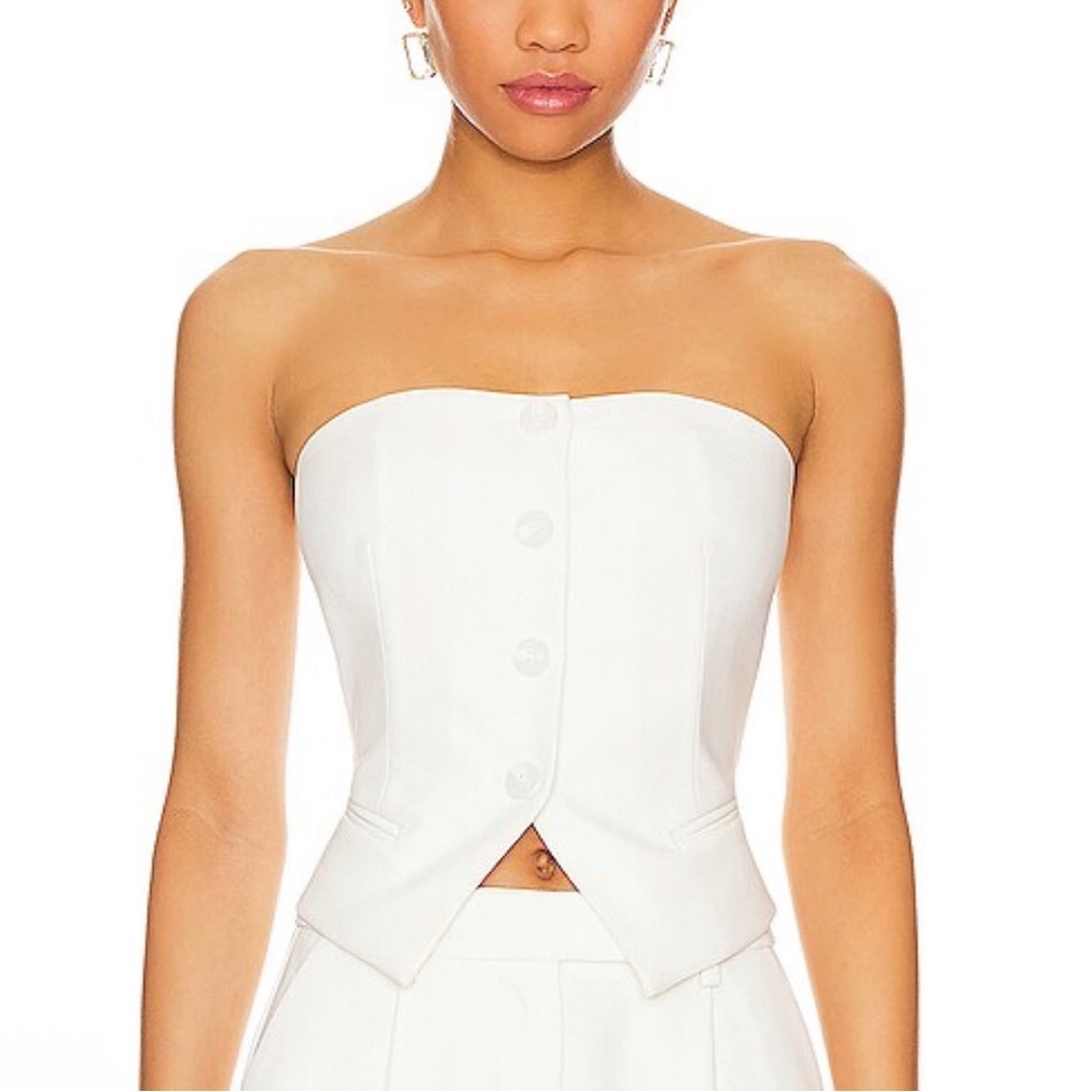 MISHA Alessia Top in Ivory Size S